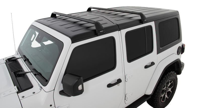 Rhino-Rack 07-22 Jeep Wrangler JK/JL 4 Door Hard Top Vortex SG 2 Bar Roof Rack - Black SG59 SG59 Photo - Primary