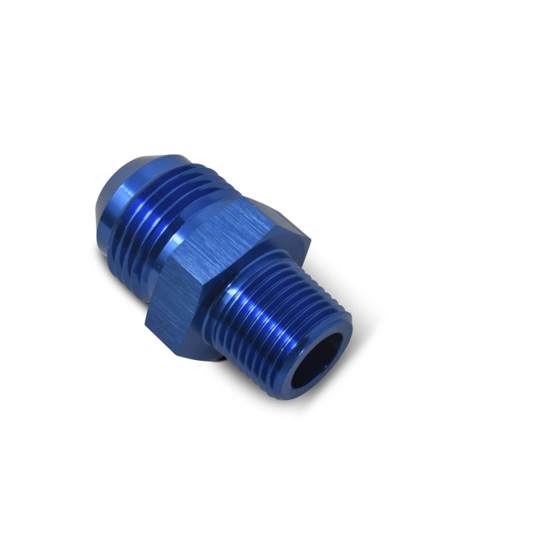 Russell -8 AN Straight Flare To Pipe Adapter (Blue Finish) 660490 Photo - out of package