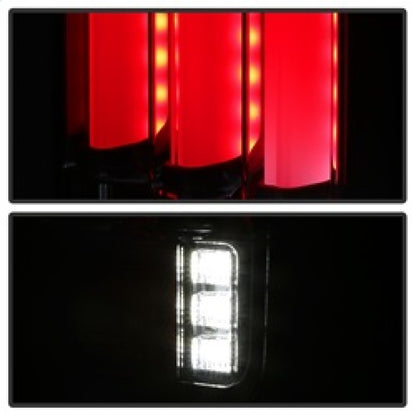 Spyder 07-16 Jeep Wrangler Verison 2 Light Bar LED Tail Lights - Smoke (ALT-YD-JWA07V2-LBLED-BSM) 5084781 5084781 Photo - Unmounted
