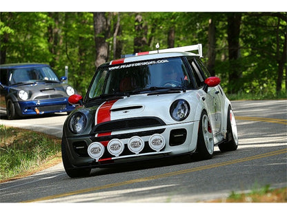 Spyder Mini Cooper 02-06 Projector Headlights DRL Black High H1 Low H1 PRO-YD-MC02-DRL-BK 5011336 5011336 Photo - Mounted