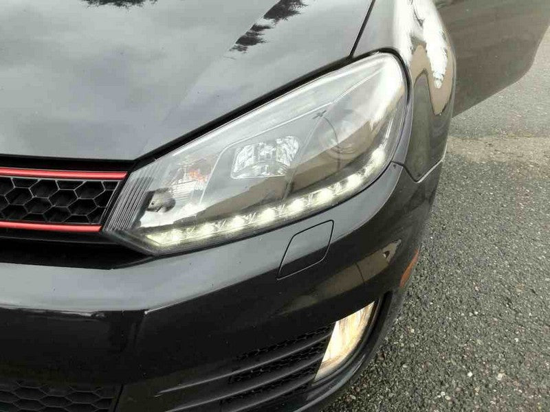 Spyder Volkswagen Golf/GTI 10-13 Projector Headlights Halogen Model- DRL Blk PRO-YD-VG10-DRL-BK 5012111 5012111 User 1