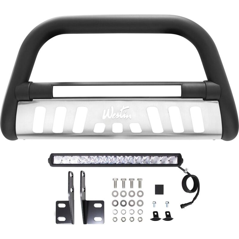 Westin 2007-2018 Toyota Tundra Ultimate LED Bull Bar - Textured Black 32-2255L 32-2255L Photo - Unmounted