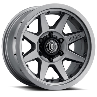 ICON Rebound Pro 17x8.5 5x5 -6mm Offset 4.5in BS 71.5mm Bore Titanium Wheel 21817857345TT 21817857345TT Photo - Primary