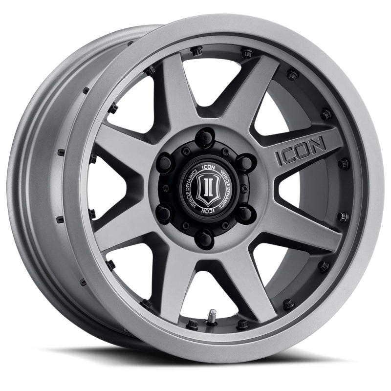 ICON Rebound Pro 17x8.5 5x5 -6mm Offset 4.5in BS 71.5mm Bore Titanium Wheel 21817857345TT 21817857345TT Photo - Primary