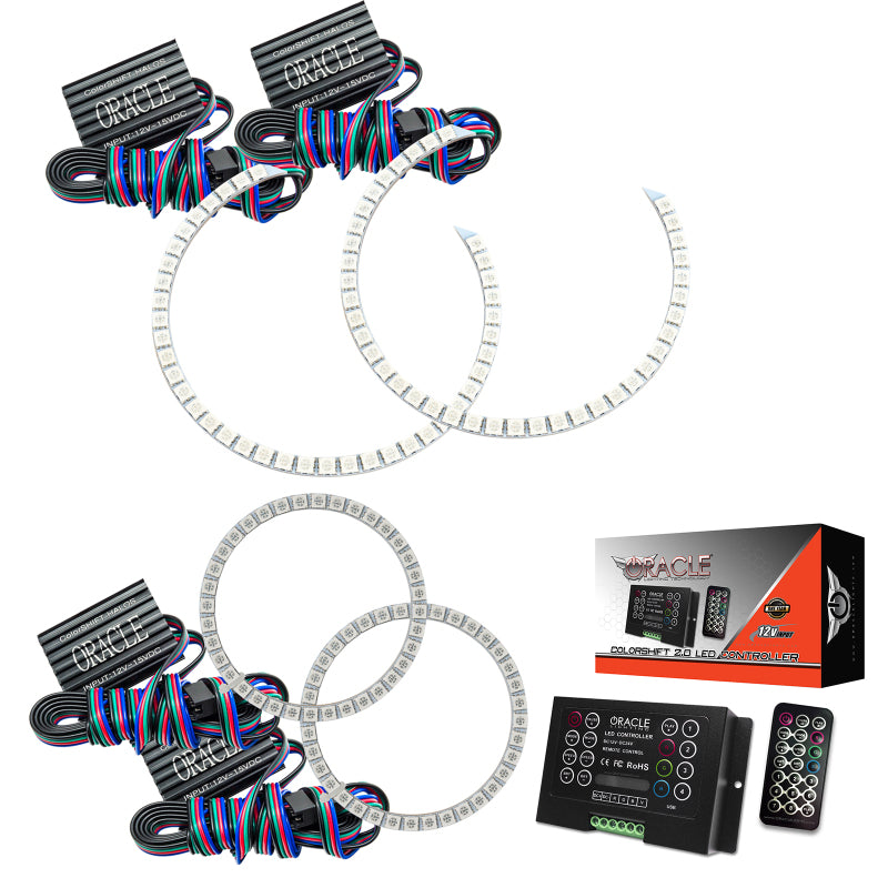 ORACLE Lighting Oracle Mercedes Benz C-Class 08-11 Halo Kit - ColorSHIFT w/ 2.0 Controller 2291-333 2291-333 Photo - out of package
