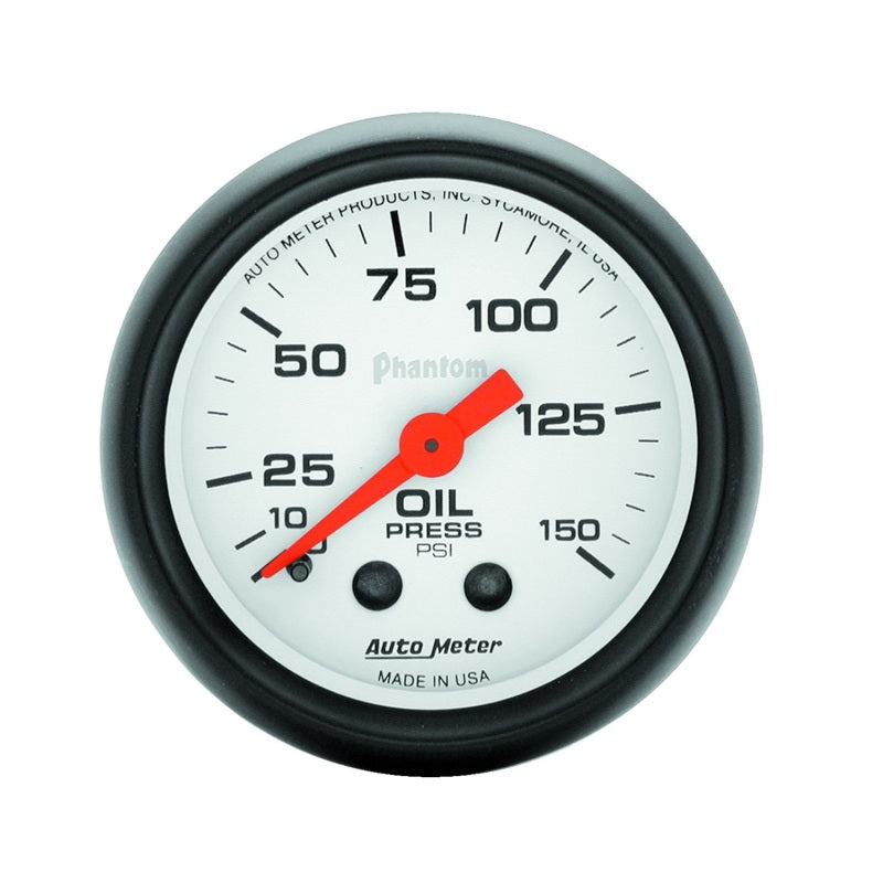 Autometer Gauge, Oil Pressure, 2 1/16", 150Psi, Mechanical, Phantom 5723 Photo - Primary