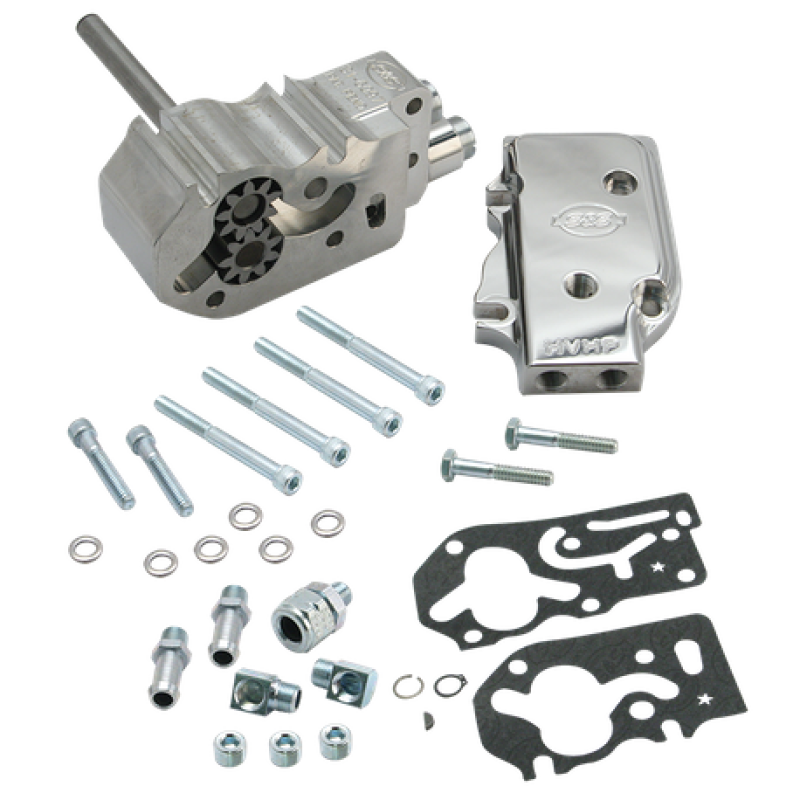 S&S Cycle 92-99 BT High Volume High Pressure Billet Oil Pump Kit - Polished 31-6209