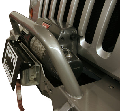 Tuffy Products Tuffy Flip-up License Plate Holder For Winch Roller Fairlead 01Black 189-01 189-01 Photo - Mounted