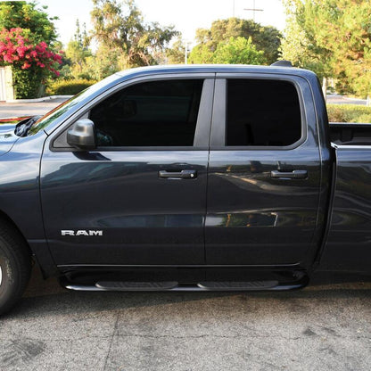 Westin 19-20 Dodge Ram 1500 Crew Cab Platinum 4 Oval Nerf Step Bars - Black 21-4085 21-4085 Photo - Mounted