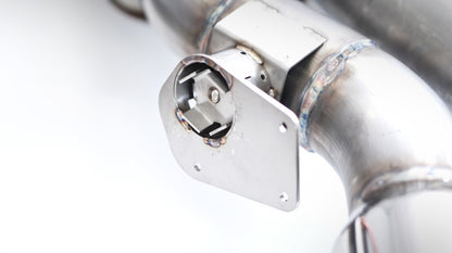 Stainless Works 2016-18 Cadillac CTS-V Sedan Catback System Resonated X-Pipe Dual-Mode Mufflers CTSV16CB CTSV16CB Photo - Close Up