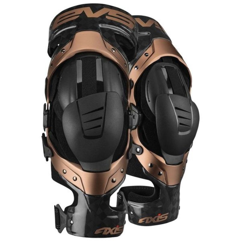 EVS Axis Pro Knee Brace Black/Copper Pair - XL AXISP-BK/COP-XP