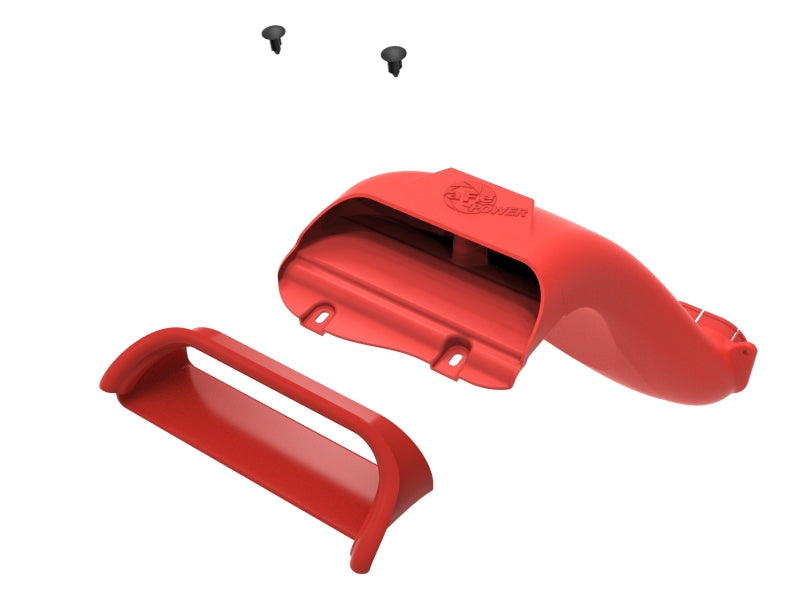 aFe Rapid Induction Dynamic Air Scoop 2021+ Ford F-150V6/V8 - Red 52-10010SR 52-10010SR Photo - Unmounted