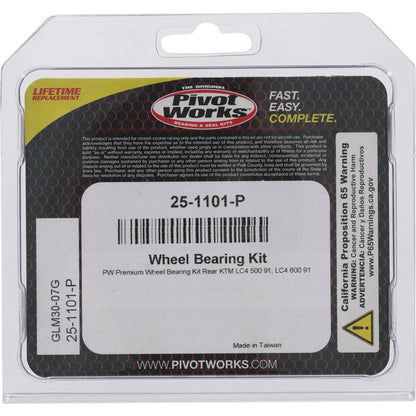 Pivot Works KTM Wheel Bearing Kit Premium Bearings 25-1101-P 25-1101-P Photo - Primary