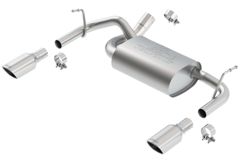 Borla 12-16 Jeep Wrangler 3.6L AT/MT 4WD Single Split Rr Exit Touring Exhaust (rear section only) 11834 11834 Photo - Primary