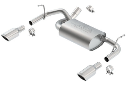 Borla 12-16 Jeep Wrangler 3.6L AT/MT 4WD Single Split Rr Exit Touring Exhaust (rear section only) 11834 11834 Photo - Primary