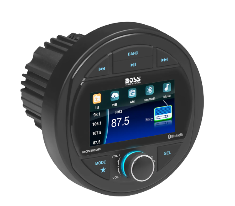 Boss Audio Systems Marine Gauge Digital Media AM / FM Receiver MGV500B MGV500B User 1