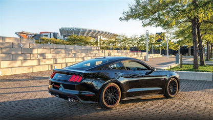 Corsa Performance 15-16 Ford Mustang GT 5.0 3in Cat Back Exhaust Polish Quad Tips 14335 Photo - Mounted