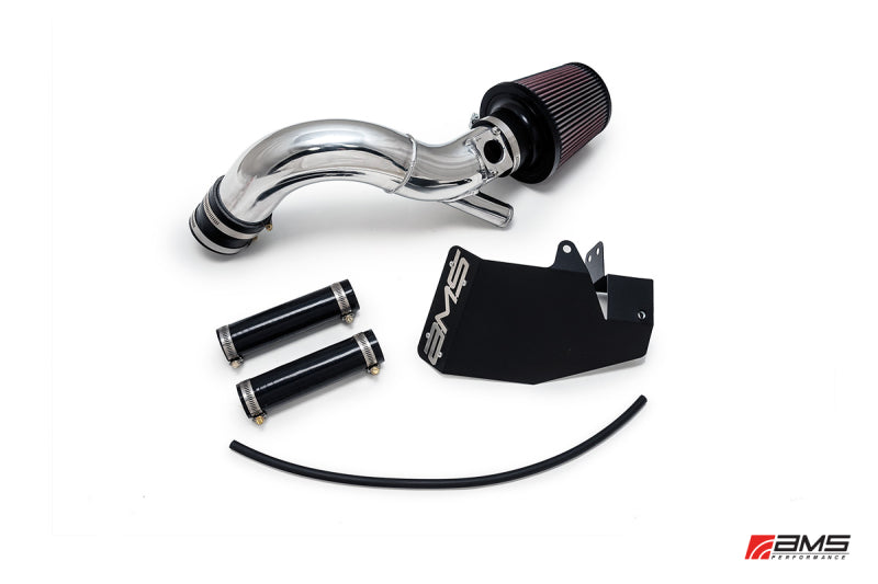 AMS Performance 08-15 Mitsubishi EVO X Replacement Intake Pipe w/MAF Housing & Bungs - Black AMS.04.08.0002-2 AMS.04.08.0002-2 Photo - Primary
