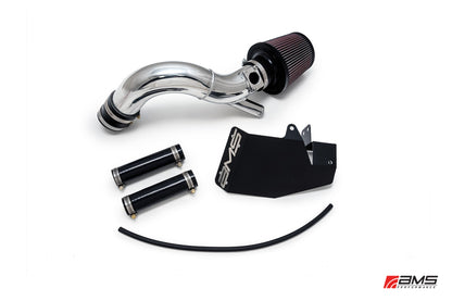 AMS Performance 08-15 Mitsubishi EVO X Replacement Intake Pipe w/MAF Housing & Bungs - Black AMS.04.08.0002-2 AMS.04.08.0002-2 Photo - Primary