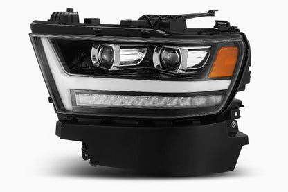 AlphaRex 19-20 Ram 1500HD PRO-Series Proj Headlights Plnk Style Jet Blk w/Activ Light/Seq Signal/DRL 880513 880513 Photo - Primary