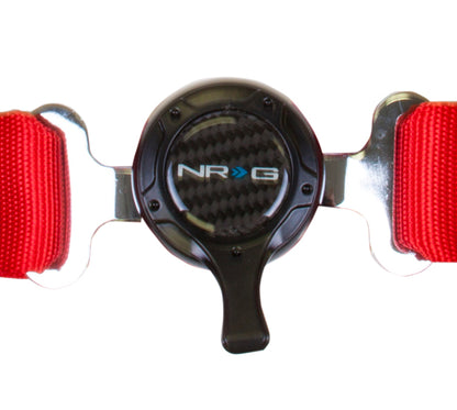 NRG 4 Point Seat Belt Harness / Cam Lock- Red SBH-4PCRD Photo - Primary