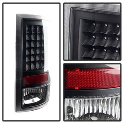 SPYDER Xtune Dodge Ram 1500 09-14 LED Tail Lights Incandescent Model Only Black ALT-JH-DR09-LED-BK 9025587 9025587 Photo - Unmounted