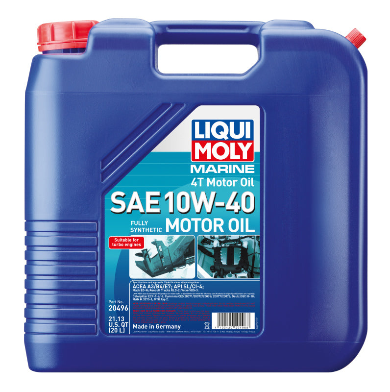 LIQUI MOLY 20L Marine 4T Motor Oil SAE 10W40 20496 20496 Photo - Primary