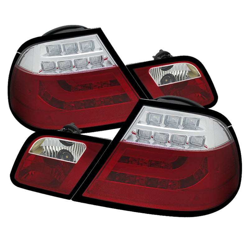 Spyder BMW E46 00-03 2Dr Coupe Light Bar LED Tail Lights Red Clear ALT-YD-BE4600-LBLED-RC 5073822 5073822 Photo - Primary