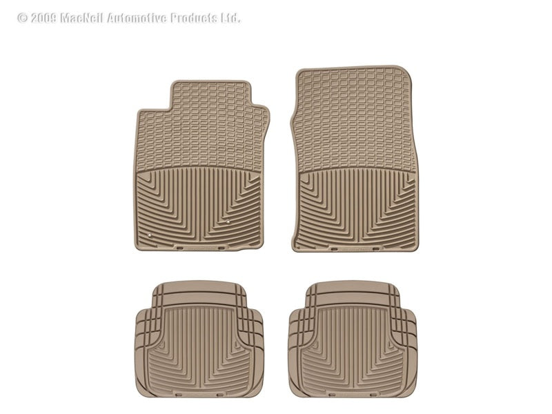 WeatherTech WT Rubber Mats - Front - Tan Floor Mats Floor Mats - Rubber main image