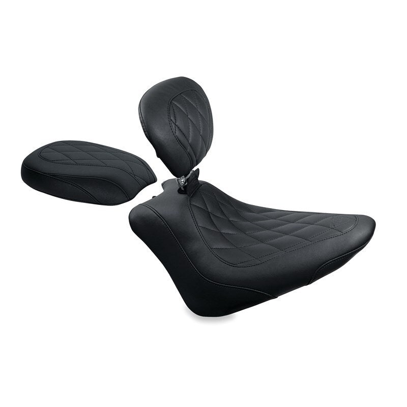 Mustang Motorcycle Wide Trppr Solo W/Bckrest 79745 79745 User 1