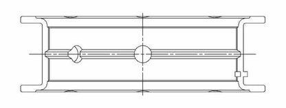 ACL Chevy V8 4.8/5.3/5.7/6.0L Race Series Standard Size Main Bearing Set 5M7298H-STD 5M7298H-STD Technical Drawing