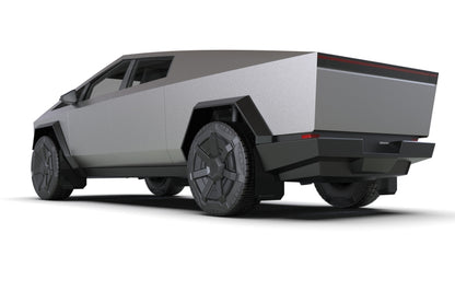 Rally Armor 2024 Tesla Cybertruck Black UR Mud Flap Metallic Black Logo MF112-UR-BLK-SIL MF112-UR-BLK-SIL User 1