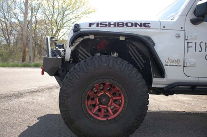 Fishbone Offroad 2018+ Jeep Wrangler JL/JLU/2020+ Gladiator JT  Alum Front Fender Flares  - Black FB33455F FB33455F Photo - lifestyle view