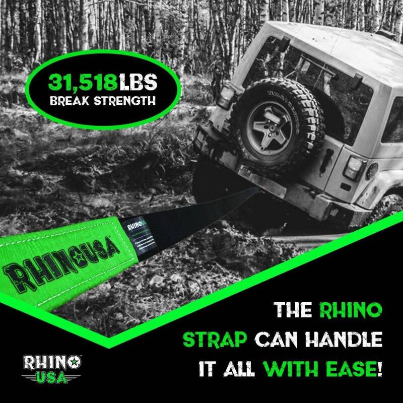 Rhino USA 30Ft Tow Strap/Hitch Combo RNO-30STRAPHITCH RNO-30STRAPHITCH User 2
