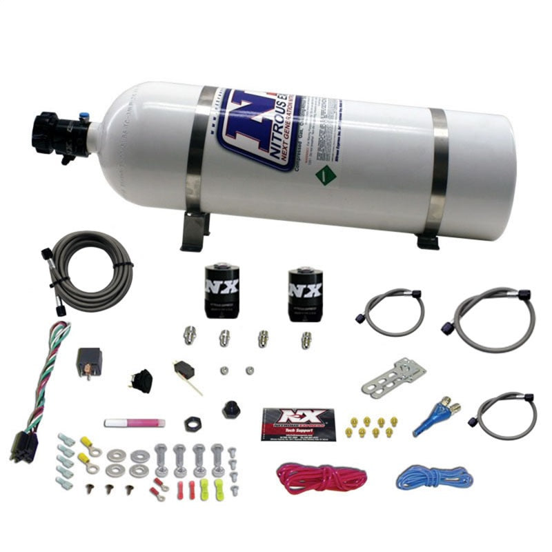 Nitrous Express Dodge EFI Race Single Nozzle Nitrous Kit (100-250HP) w/15lb Bottle 20316-15 20316-15 Photo - Primary