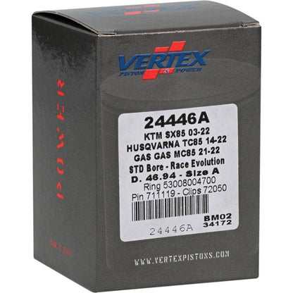 Vertex Pistons Vertex Piston 03-24 KTM 85 SX 85cc Cast Race Evolution Piston Kit 24446A 24446A Photo - Primary