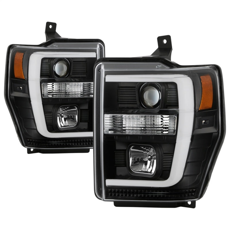 Spyder Ford F-250/350/450 08-10 V2 High-Power LED Headlights-Switch Back-Black PRO-YD-FS08PL-SBLB-BK 5087751 5087751 Photo - Primary