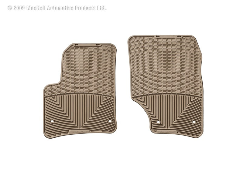 WeatherTech WT Rubber Mats - Front - Tan Floor Mats Floor Mats - Rubber main image