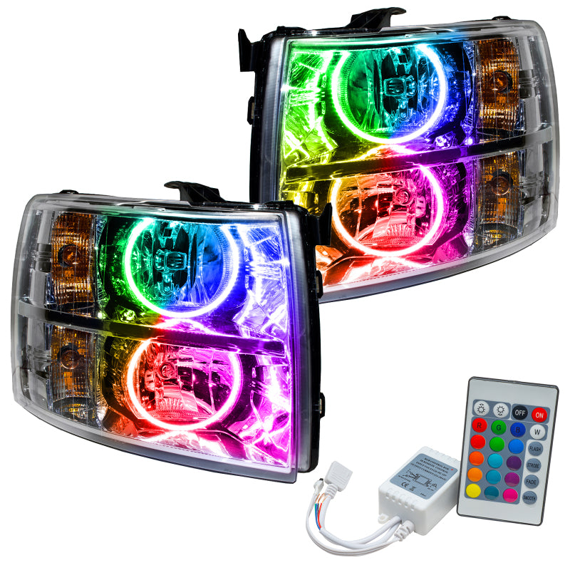 ORACLE Lighting Oracle 07-13 Chevrolet Silverado SMD HL - Round Style - ColorSHIFT w/ Simple Controller 7007-504 7007-504 Photo - Primary