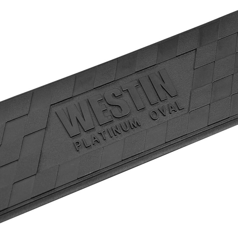 Westin 18-22 Jeep Wrangler JLU 4dr Platinum 4 Oval Nerf Step Bars - Tex. Blk 21-4065 21-4065 Photo - Unmounted