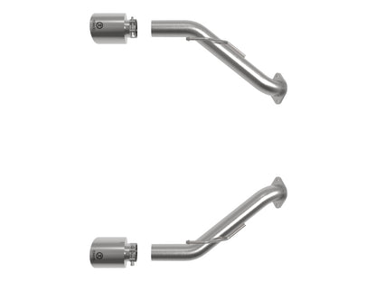 aFe 2023 Nissan Z V6-3.0L (tt) Takeda Stainless Steel Axle-Back Exhaust System w/ Polished Tip 49-36137-P 49-36137-P Photo - Unmounted