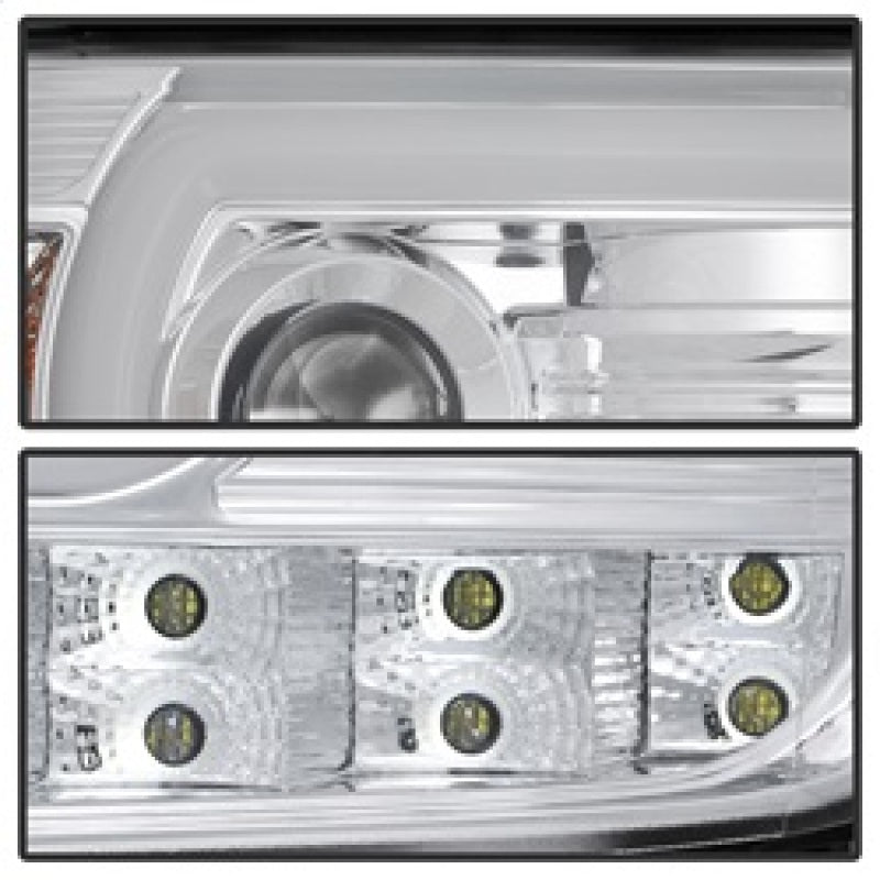 Spyder GMC Sierra 14-16 Projector Headlights Light Bar DRL Chrm PRO-YD-GS14V2-LBDRL-C 5080868 5080868 Photo - Unmounted