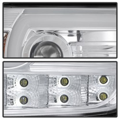 Spyder GMC Sierra 14-16 Projector Headlights Light Bar DRL Chrm PRO-YD-GS14V2-LBDRL-C 5080868 5080868 Photo - Unmounted