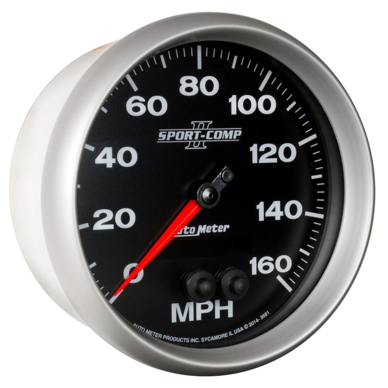 Autometer Sport-Comp II 5in 0-140MPH In-Dash Electronic GPS Programmable Speedometer 3681 3681 User 5