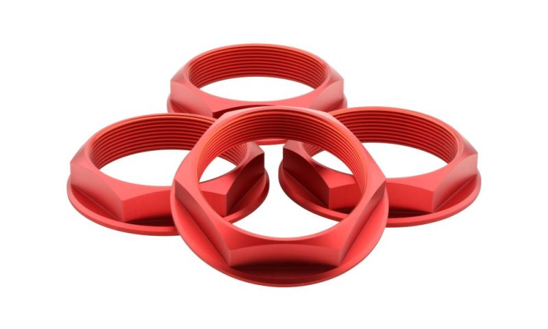 fifteen52 Super Touring (Chicane/Podium) Hex Nut Set of Four - Anodized Red 52-ST-NUT-RED-SET 52-ST-NUT-RED-SET Photo - Primary