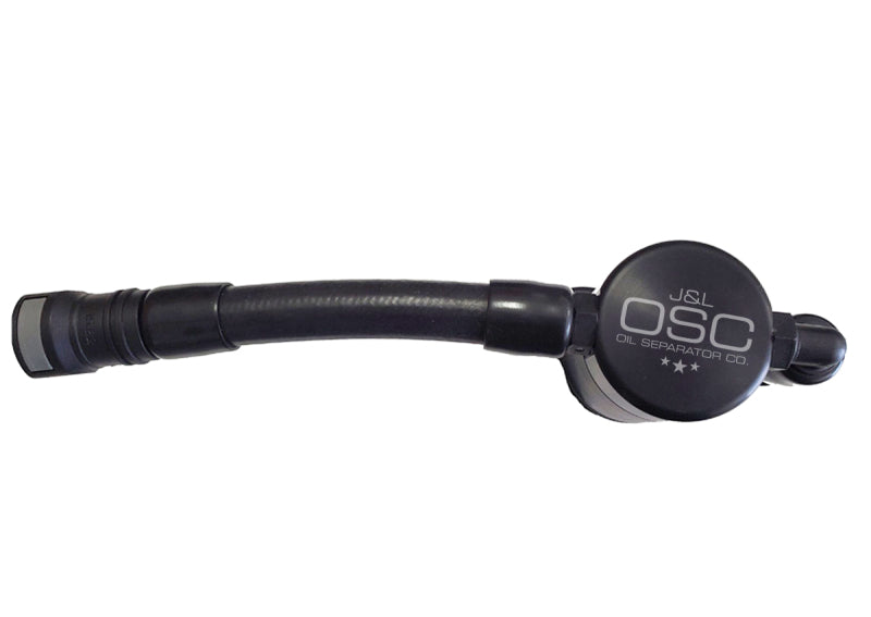 J&L 05-10 Ford Mustang GT Driver Side Oil Separator 3.0 V2 - Black Anodized 3051D-B 3051D-B Photo - Primary