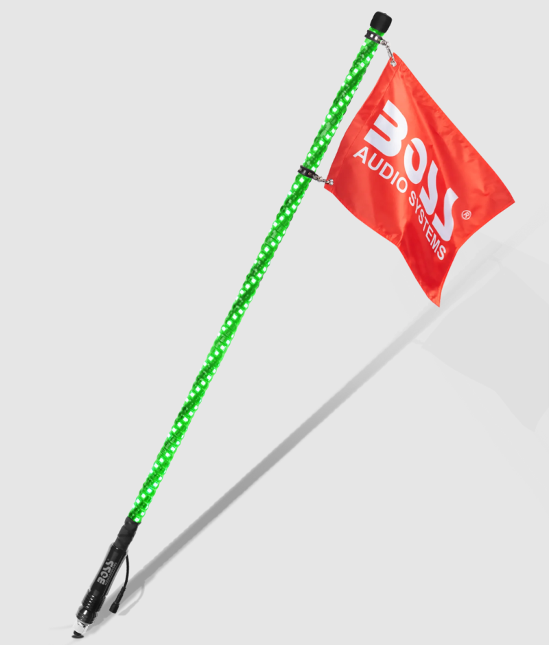 Boss Audio Systems ATV Whip Antenna/ 48 inch/ Multicolor/ IP67 Weatherproof WP4 WP4 User 1