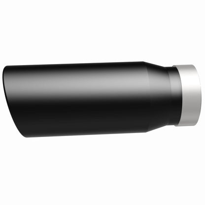 Magnaflow Tip Stainless Black Coated Single Wall Round Single Outlet 5in Dia 4in Inlet 13in L 35238 35238 360 Degree Image Set