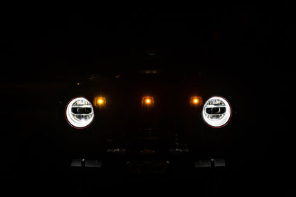 DV8 Offroad 2018+ Jeep JL Grill Amber Marker Lights GRJL-02 GRJL-02 Photo - Mounted