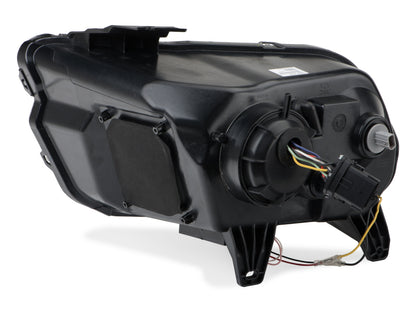 Raxiom 13-14 Ford Mustang w/ Factory HIDLED Halo Projector Headlights- Black Housing (Smoked Lens) 49170 49170 Photo - Close Up